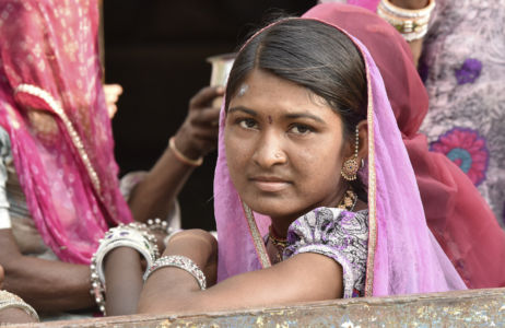 Peasant woman returning from work. Narlai Village, Rajasthan - 2016