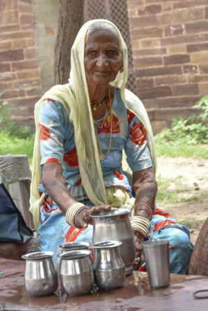 Water vendor, Mehrangarh fort. Jodhpur, Rajasthan - 2016