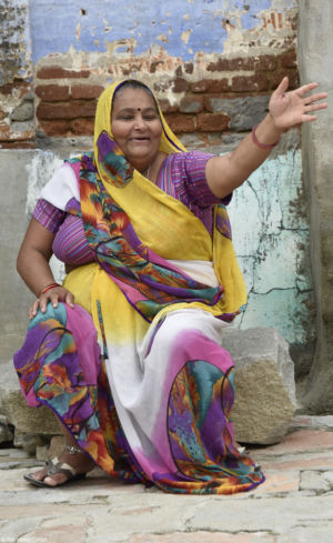 Femme, village de Narlai. Rajasthan - 2016