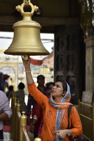 Entrée du Durgania temple (Silver temple).Amritsar, Pendjab - 2016