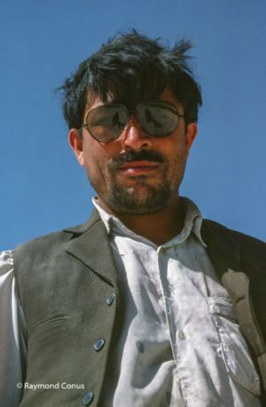 Bus driver, Herat, Afghanistan, 1977