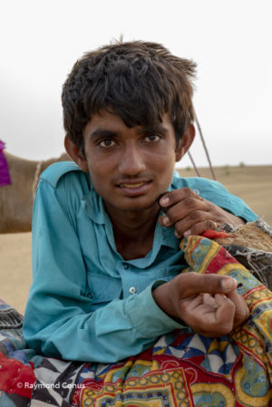 Son of a camel driver, Jaisalmer, India, 2016