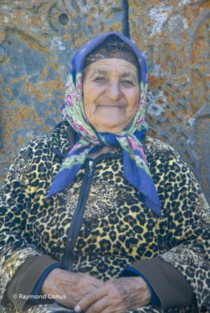 Peasant woman near Lake Sevan, Armenia, 2007