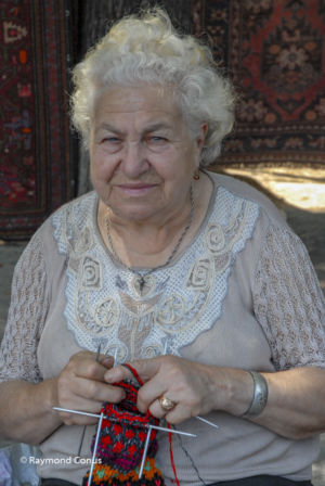 Carpet seller, Yerevan, Armenia, 2007